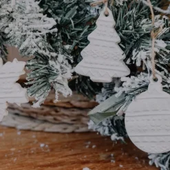 Christmas Ornament Eco Cutters & Roller - Set Of 4