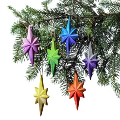 Christmas Tree Decorations - Set Of 6