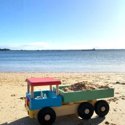 Extra Large Wooden Beach Truck - Coloured