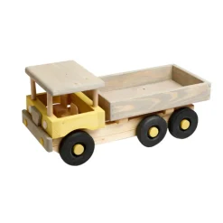 Extra Large Wooden Beach Truck - Yellow & Grey