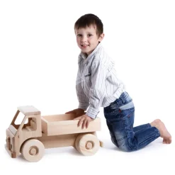Extra Large Wooden Toy Truck With Blocks - Junior