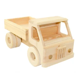 Extra Large Wooden Toy Truck With Blocks - Junior