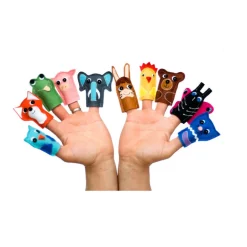 Felt Finger Puppet Animals - Assorted