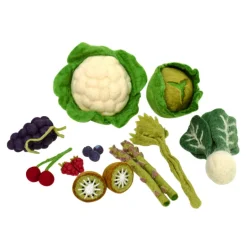 Felt Fruit & Vegetable Set - 15 Pieces