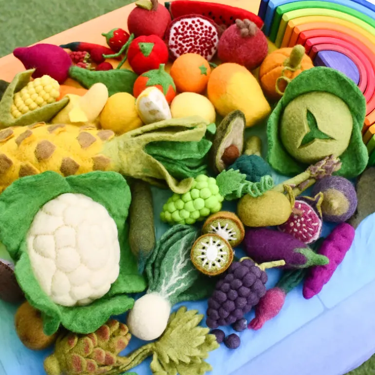 Felt Fruit & Vegetable Set - 14 Pieces
