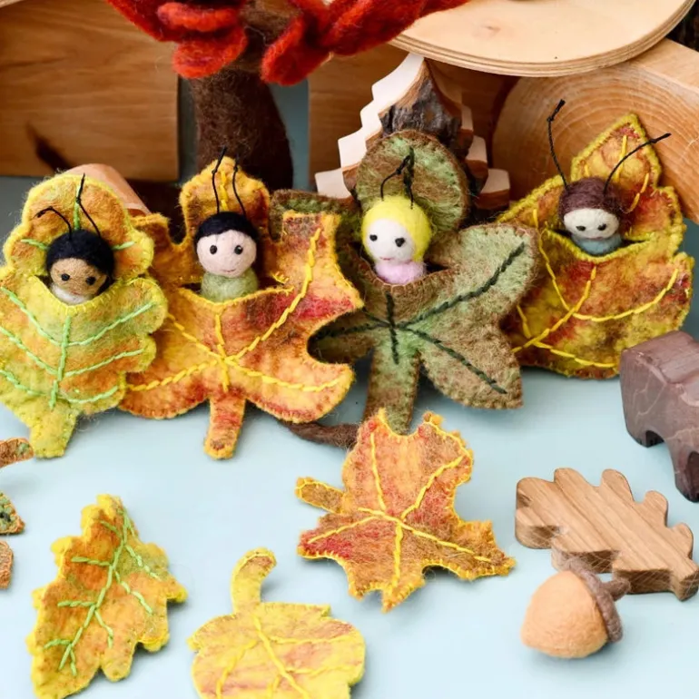 Felt Leaf Baby - Chestnut