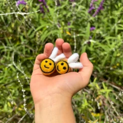 Felted Honey Bee - Set of 2