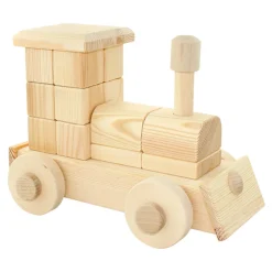 Large Natural Wooden Puzzle Train - Annie