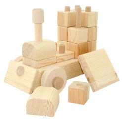 Large Natural Wooden Puzzle Train - Annie
