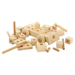 Large Natural Wooden Puzzle Train - Annie