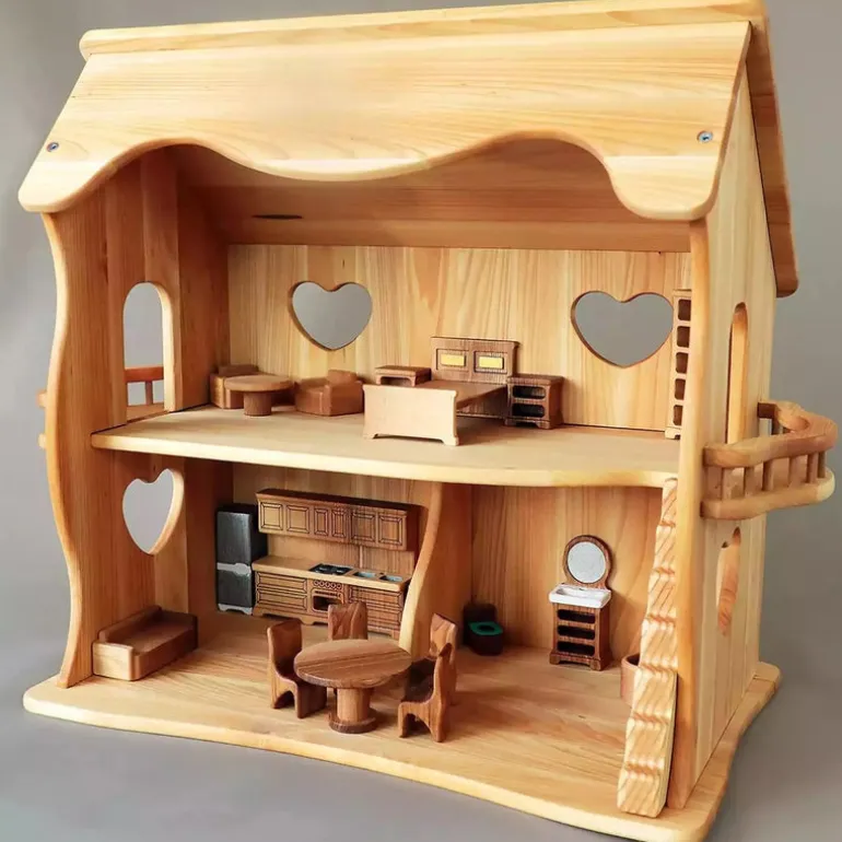 Large Wooden Dollhouse - Rose *PRE-ORDER*