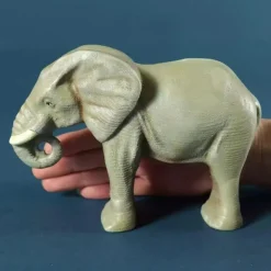 Large Wooden Elephant - Collectible