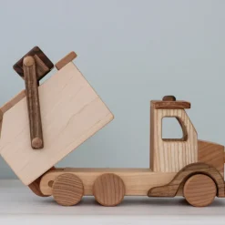 Large Wooden Garbage Truck