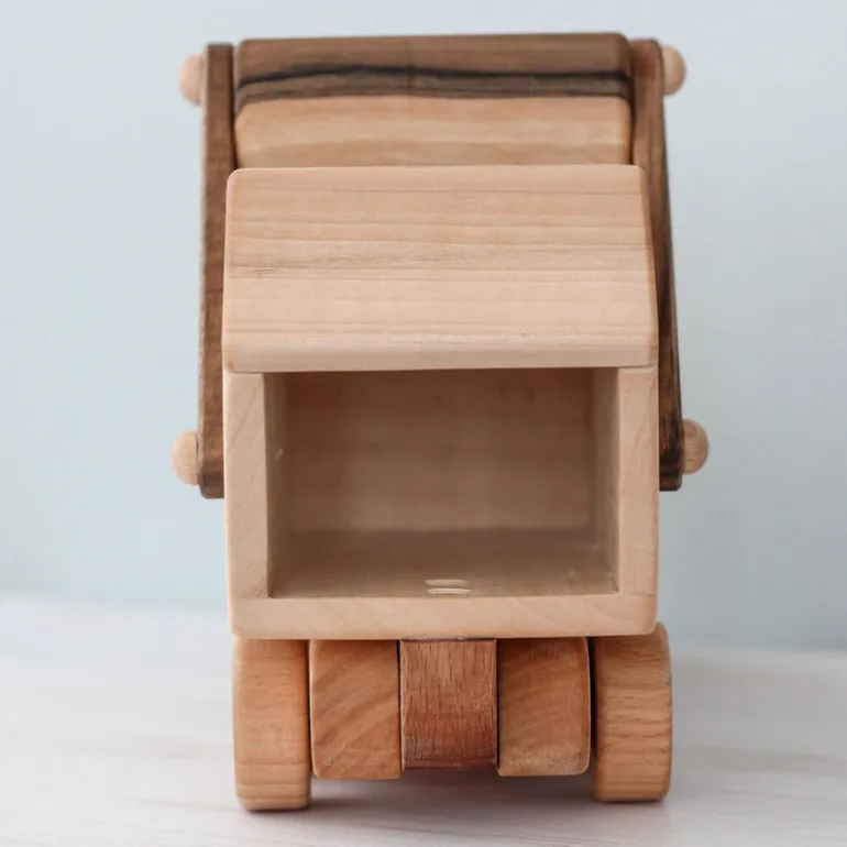 Large Wooden Garbage Truck