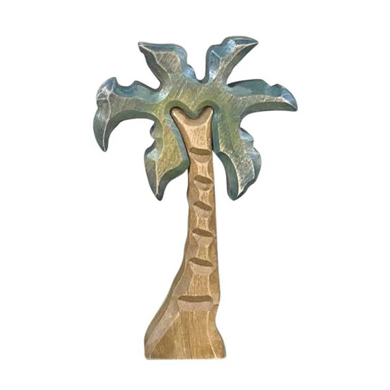Large Wooden Palm Tree