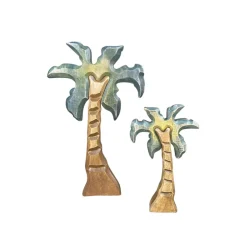 Large Wooden Palm Tree