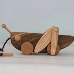 Large Wooden Pull Along Grasshopper