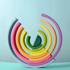 Large Wooden Rainbow - Pastel