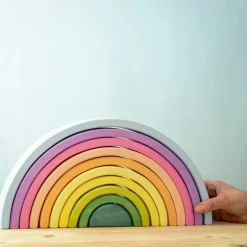 Large Wooden Rainbow - Pastel