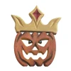 Large Wooden Scary Pumpkin - King