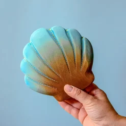 Large Wooden Shell & Pearl