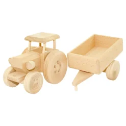 Large Wooden Tractor - Esther
