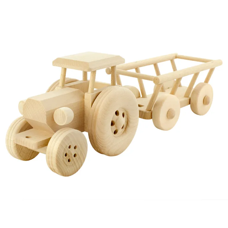 Large Wooden Tractor - Miles