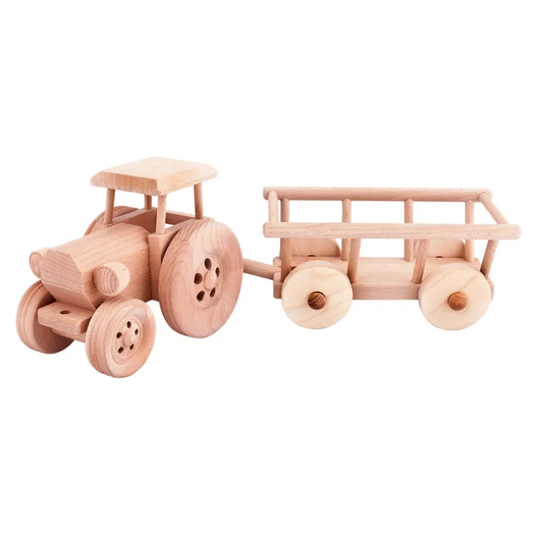 Large Wooden Tractor - Miles