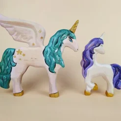 Large Wooden Unicorn Flying