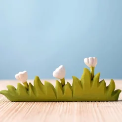 Large Wooden Wildflowers - White