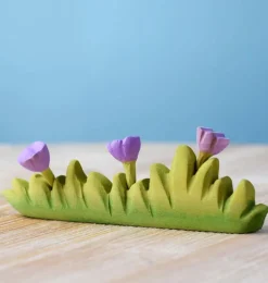 Large Wooden Wildflowers - Purple