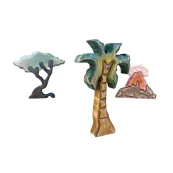 Medium Wooden Palm Tree