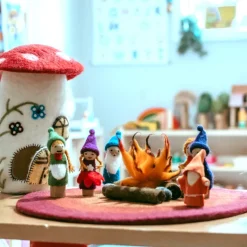 Round Campfire Play Mat