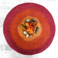 Round Campfire Play Mat