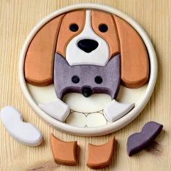 Round Puzzle - Dog & Cat