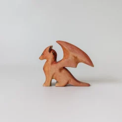 Small Wooden Dragon - Red