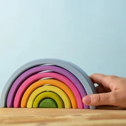 Small Wooden Rainbow - Pastel