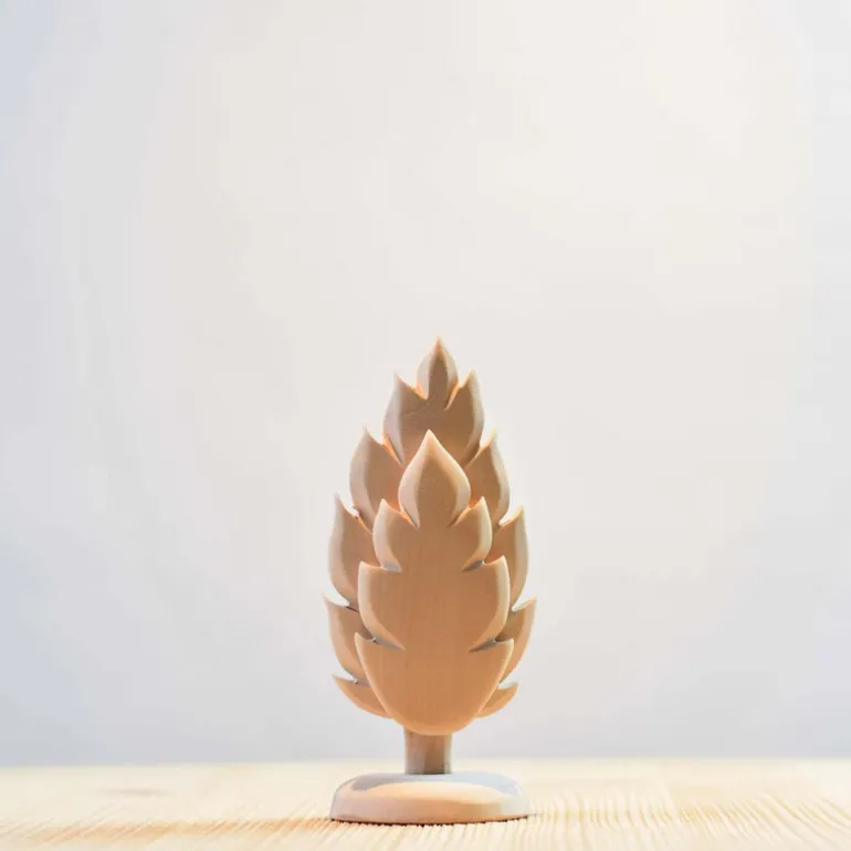 Small Wooden Thuja Tree - Natural