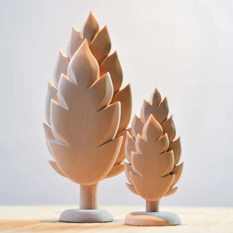 Small Wooden Thuja Tree - Natural