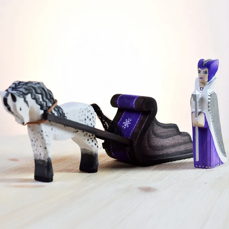 The Snow Queen Sleigh & Horse Set