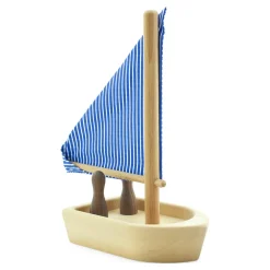 Toy Wooden Boat With Passengers - Hobie