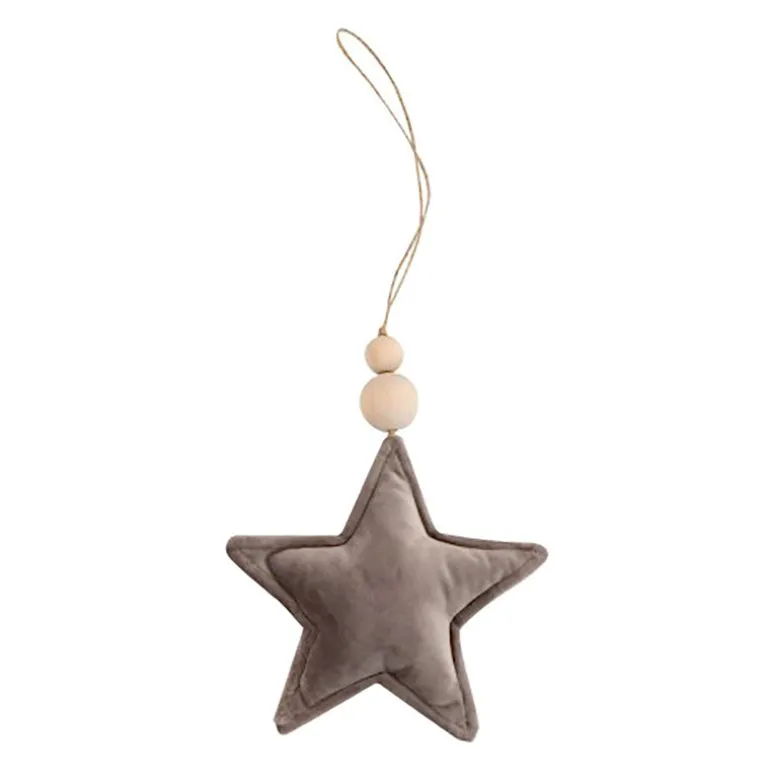 Velvet Star Pendant - Grey