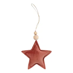 Velvet Star Pendant - Set Of 4