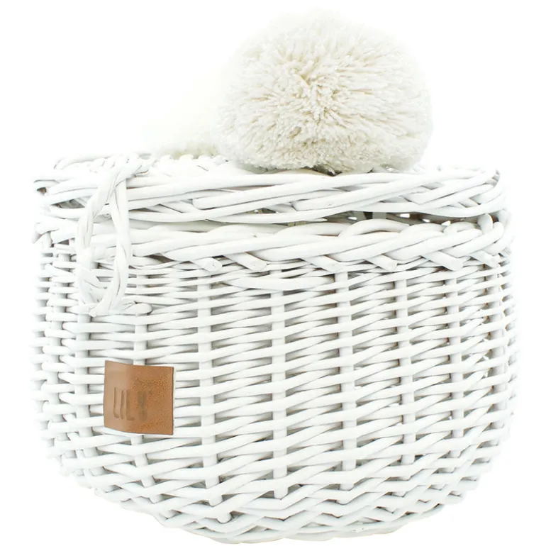 Wicker Basket Small - White