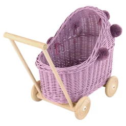Wicker Dolls Pram - Heather