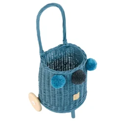 Wicker Market Buggy - Blue