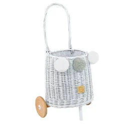 Wicker Market Buggy - White