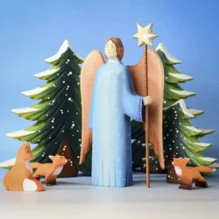 Wooden Angel With Shining Star