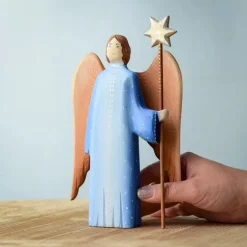 Wooden Angel With Shining Star