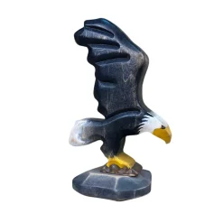 Wooden Bald Eagle - Flying